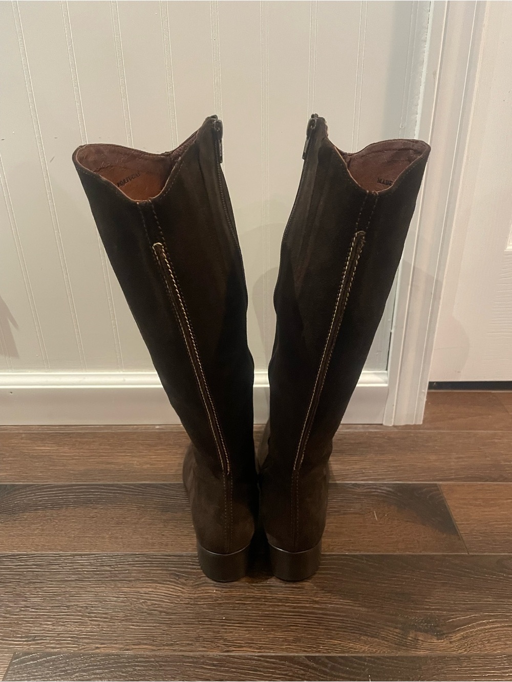 Sundance Catalog 100% Suede Knee High Quiet Luxury Old Money Dark Brown 36/US 6 - Picture 3 of 16